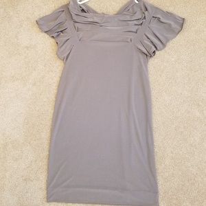 Banana Republic Gray Knee Length Dress